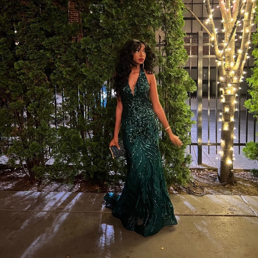Stunning green formal gown